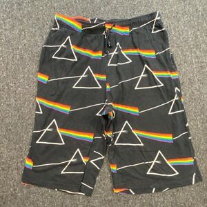 Pink Floyd Pajama Shorts L/32 Mens Black Dark Side Of The Moon Prism Graphic